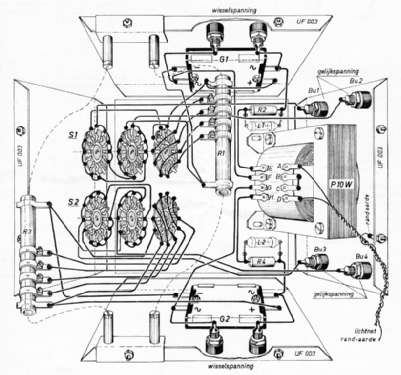 Dubbelvoeding voor o.a. modeltreinen Radio Blan ontwerp 32-1; Amroh NV Radio (ID = 1397313) Fuente-Al