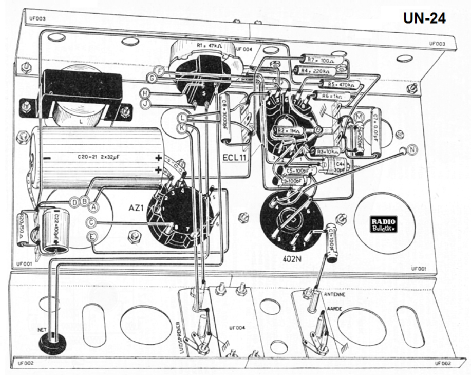 Experimenteer-ontvanger UN-24; Amroh NV Radio (ID = 1328864) Radio