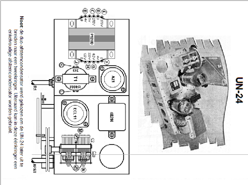 Experimenteer-ontvanger UN-24; Amroh NV Radio (ID = 1328865) Radio