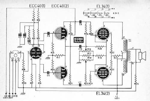 MK Modelversterker HV 230 Ampl/Mixer Amroh NV Radio Bulletin monthly ...