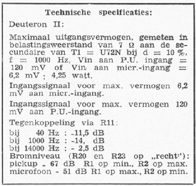 Mengversterker Deuteron II ; Amroh NV Radio (ID = 1704239) Kit