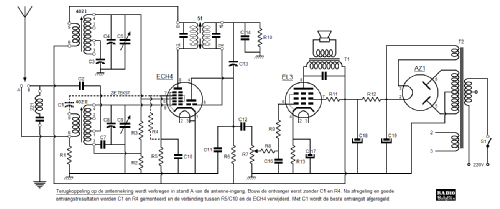 Minimum super 3 lamps superhet met 402-N spoelen; Amroh NV Radio (ID = 1565586) Kit