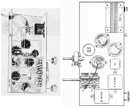 Minimum super 3 lamps superhet met 402-N spoelen; Amroh NV Radio (ID = 1565588) Kit