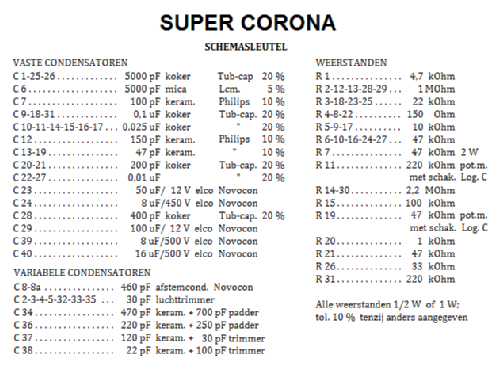 MK Modelontwerp Super Corona ; Amroh NV Radio (ID = 1538944) Radio