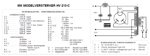 MK Modelversterker HV 210-C; Amroh NV Radio (ID = 1576889) Ampl/Mixer