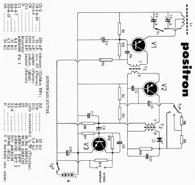 Positron Transistor-Zakradio ; Amroh NV Radio (ID = 1702925) Kit