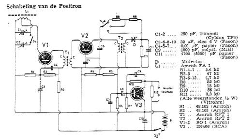 Positron Transistor-Zakradio ; Amroh NV Radio (ID = 403706) Kit