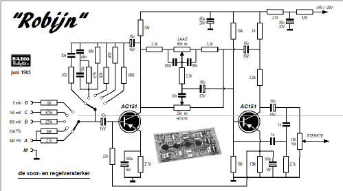 Robijn Mono kit; Amroh NV Radio (ID = 1301500) Ampl/Mixer