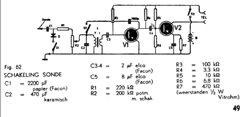 Transistor Signaalzoeker ; Amroh NV Radio (ID = 459763) Kit