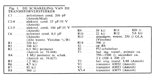 Transistorversterker UN-57; Amroh NV Radio (ID = 424044) Kit