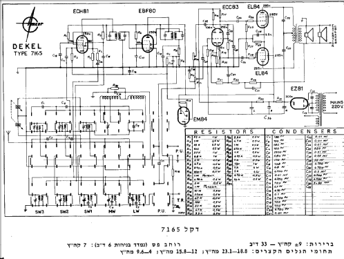 Dekel 7165; Amron / Amcor; (ID = 505137) Radio