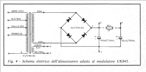 Amplificatore di modulazione Modulation amplifier UK845; Amtron, High-Kit, (ID = 1940449) Ampl/Mixer