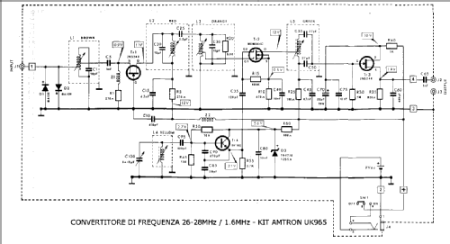 Convertitore per CB 27 MHz/1,6 MHz UK965; Amtron, High-Kit, (ID = 1129048) Kit