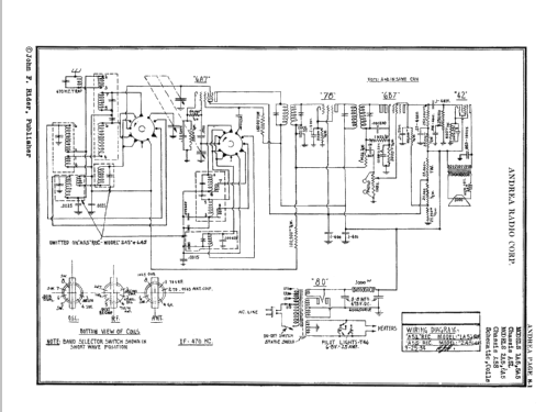 1A5 Ch=A5L Radio Andrea Radio Corp.; Long Island NY, build | Radiomuseum