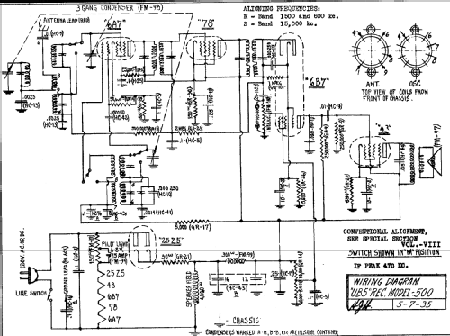 500 Ch= UB5; Andrea Radio Corp.; (ID = 390689) Radio