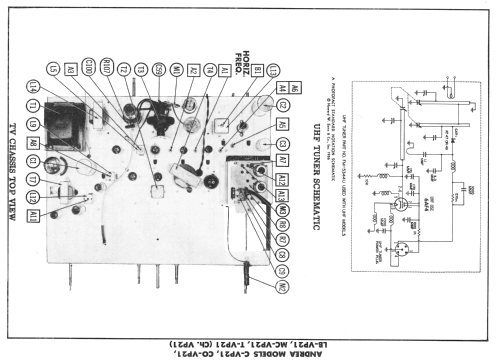 T-VP21 Hollywood Ch= VP21; Andrea Radio Corp.; (ID = 2355933) TV Radio