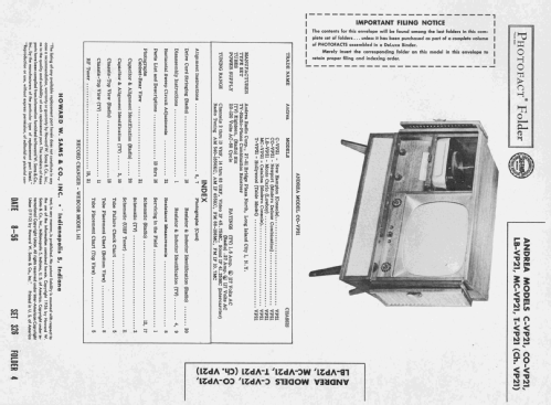 T-VP21 Hollywood Ch= VP21; Andrea Radio Corp.; (ID = 2355949) TV-Radio