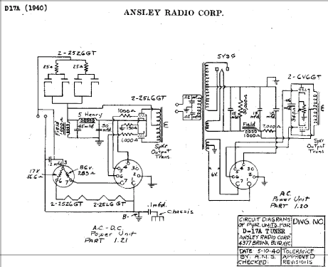 AMP/SPU Part 1.20; Ansley Radio; New (ID = 790631) Ampl/Mixer