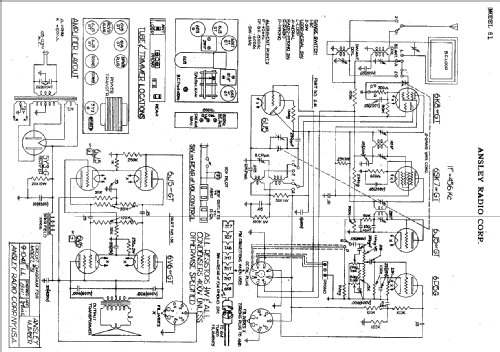 AMP/SPU Part 1.30; Ansley Radio; New (ID = 790700) Ampl/Mixer