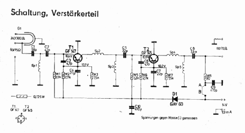 Bereichsverstärker 3104.10; Antennenwerke Bad (ID = 2434997) RF-Ampl.