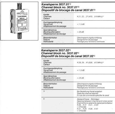 Kanalsperre 3037.01; Antennenwerke Bad (ID = 1797467) Misc