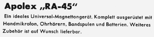 Apolec RA-45; Apollo Electric / (ID = 2521819) R-Player