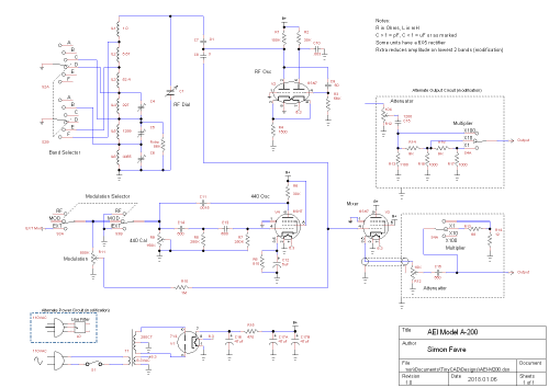 Generator A200; Approved Electronic (ID = 2207058) Equipment