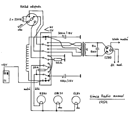 Simca Radio ; Arel, Applications (ID = 2329660) Car Radio