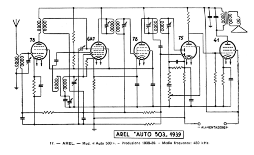 Auto 503; AREL; Milano (ID = 36792) Car Radio