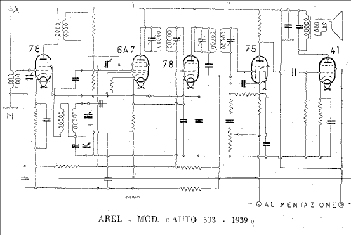 Auto 503; AREL; Milano (ID = 945010) Car Radio