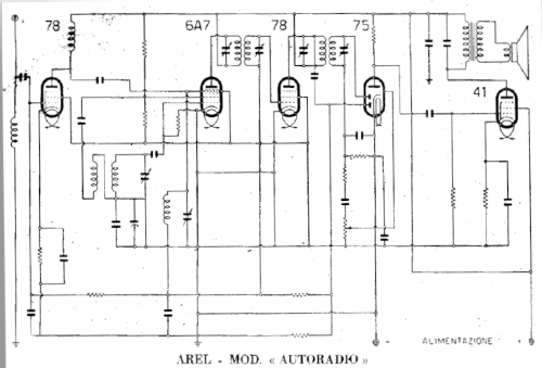 Autoradio ; AREL; Milano (ID = 2590800) Car Radio