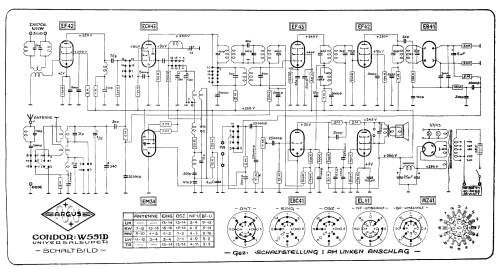 Condor WD551D W551D; Argus Radiowerk, (ID = 1602956) Radio