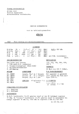 Tafelradiogrammofoon H432A; Aristona; Eindhoven (ID = 3075569) Radio