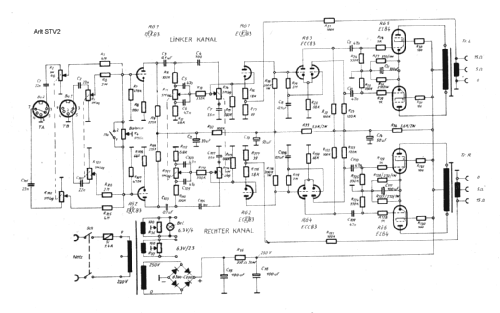 HiFi-Qualitätsstereoverstärker STV II ; ARLT Radio (ID = 607245) Ampl/Mixer