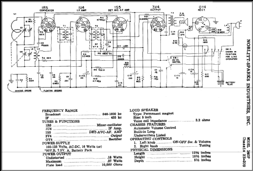 140-P Ch= RE-209; Arvin, brand of (ID = 398215) Radio