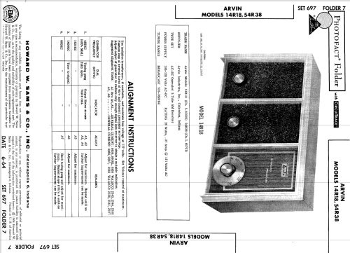 14R18 Ch= 1.81001; Arvin, brand of (ID = 552921) Radio