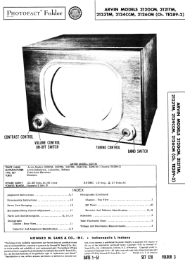 2120CM Ch= TE289-2; Arvin, brand of (ID = 2824122) Television