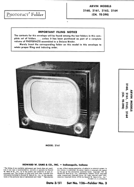 2164 Ch= TE-290; Arvin, brand of (ID = 2868984) Television