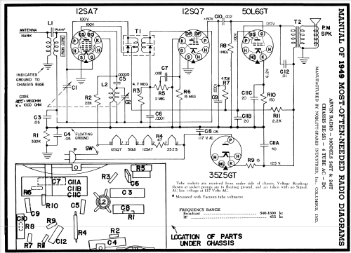 Arvin 243T Ch= RE-251; Arvin, brand of (ID = 97725) Radio