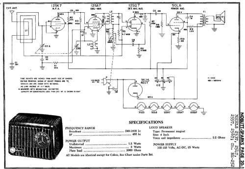 253T Ch= RE-252; Arvin, brand of (ID = 233541) Radio