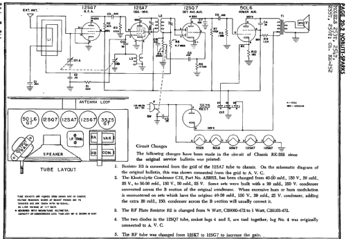 253T Ch= RE-252; Arvin, brand of (ID = 233543) Radio