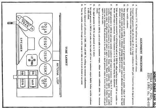 253T Ch= RE-252; Arvin, brand of (ID = 233544) Radio