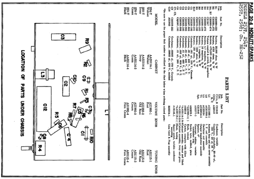 253T Ch= RE-252; Arvin, brand of (ID = 233545) Radio