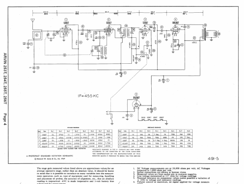 253T Ch= RE-252; Arvin, brand of (ID = 1462542) Radio