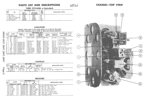 253T Ch= RE-252; Arvin, brand of (ID = 1462544) Radio