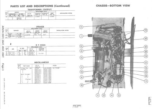 253T Ch= RE-252; Arvin, brand of (ID = 1462545) Radio