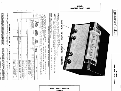 265T Ch= RE-265; Arvin, brand of (ID = 437918) Radio