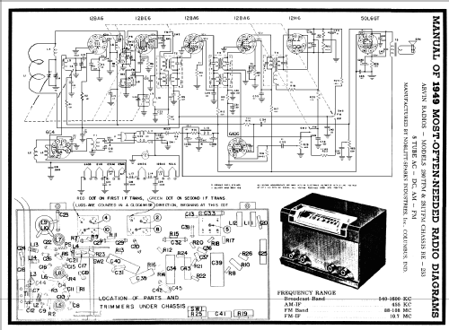 280TFM Ch= RE-253; Arvin, brand of (ID = 97714) Radio