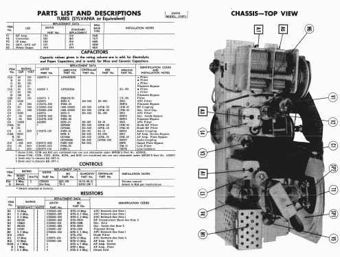 350-PL Ch= RE-267-2; Arvin, brand of (ID = 426248) Radio