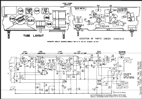 350-UP Ch= RE-267; Arvin, brand of (ID = 271179) Radio